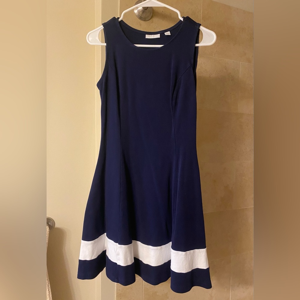 Navy Blue Dress with Pockets
